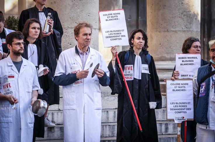 Manifestation médecins avocats